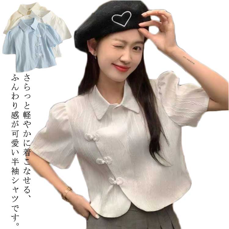 nume 半袖プラウス　美品 小さいサイズ タック入り2枚袖半袖ブラウス 低身長さん・小柄