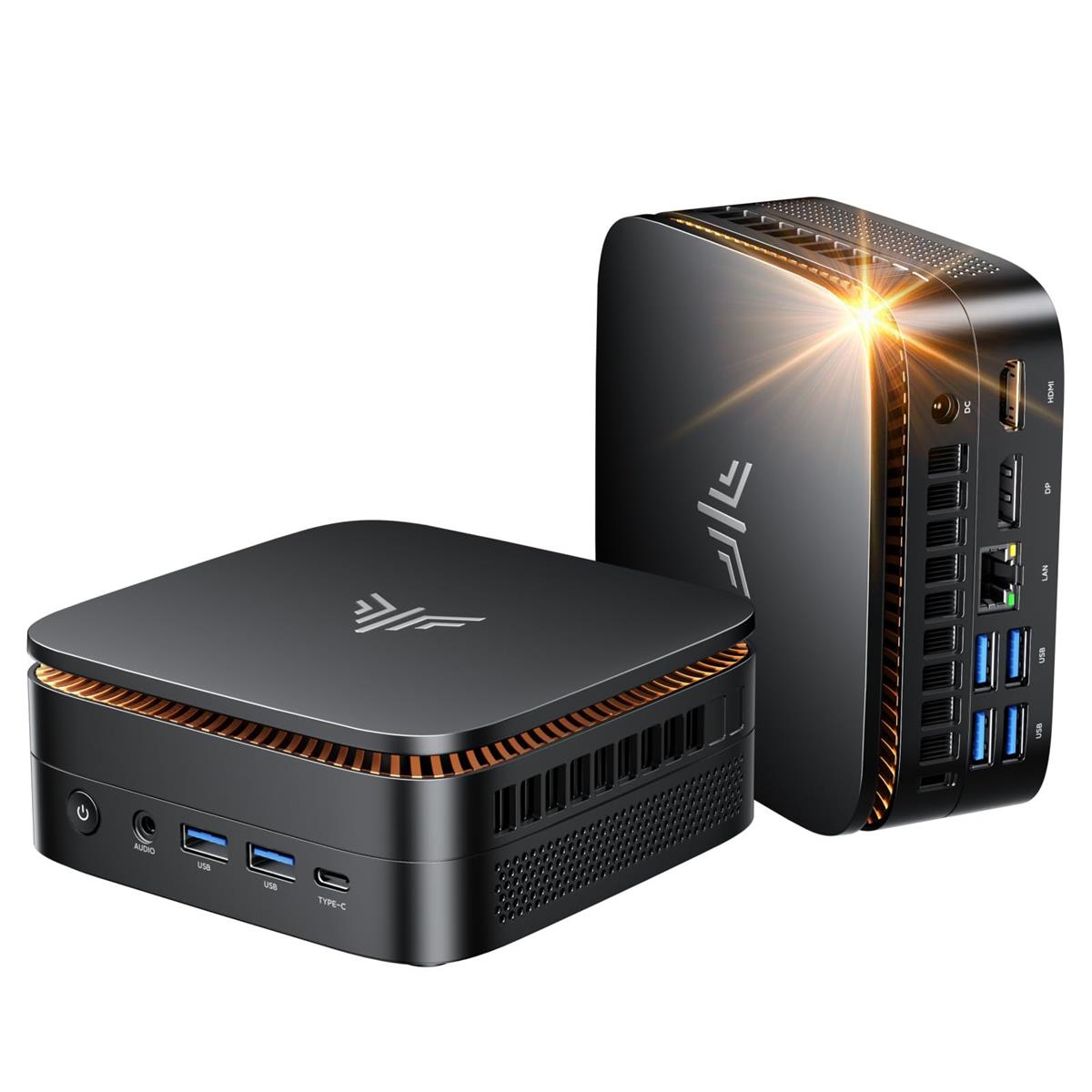 【2026新青写真】NiPoGi ミニpc P1 AMD Ryzen Embedded R2544積み上げる（3500Uより倍とんとん拍子）mini pc 最大限度3.7GHz 盛りだくさん役立つことType-C/DP/HDMI 4K×3画面 Win11 Pro積み上げる みにパソコン USB3.2×6 ミニマイコン 有線ローカルエリアネットワーク界面 無線LAN/BT4.2 静音 省ワット数 執務室・学び取る向け 小型pc