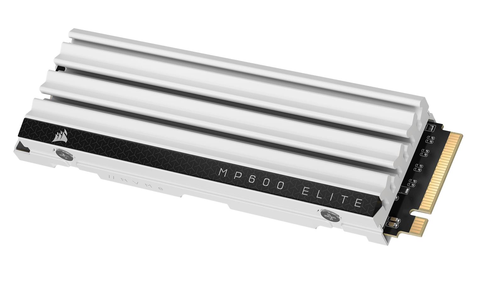 CORSAIR MP600 ELITE 1結核症 PCIe Gen4 x4 NVMe M.2 SSD PlayStation 5/なおなお書き5 当て嵌める M.2 2280 質問用紙要素 薄型軽銀製ヒートシンク 密集して 3D TLC NAND 白いこと CSSD-F1000GBMP600ECS