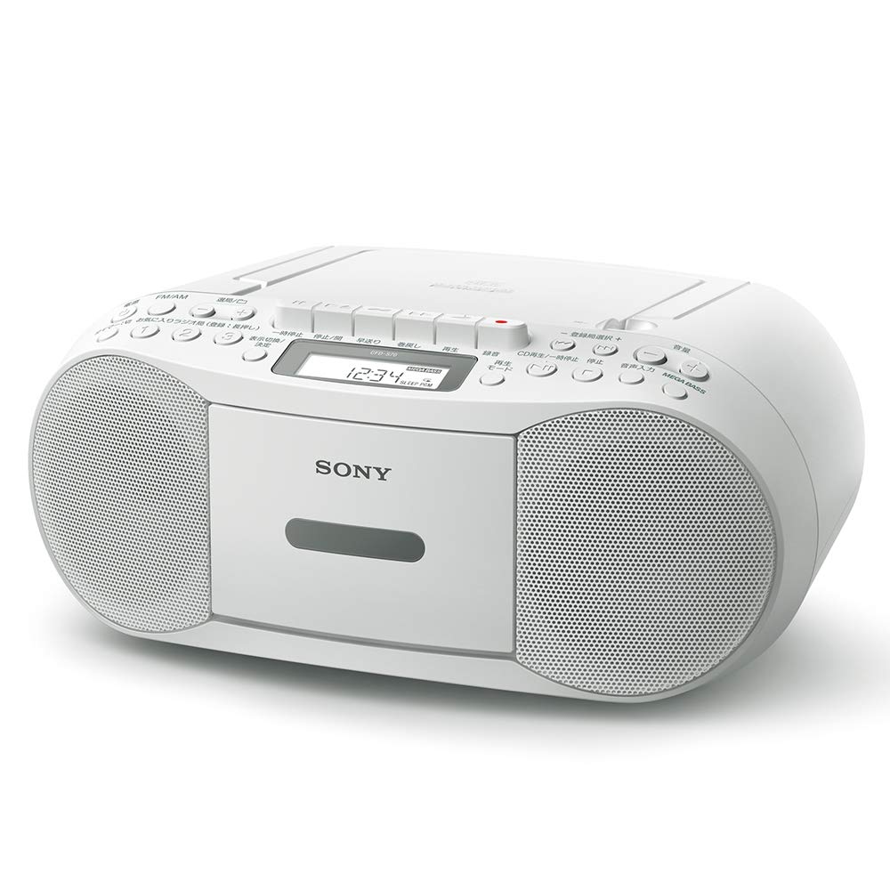 ソニー AUX CDラジカセ リコーダー CFD-S70 : FM/AM/広広としたFM相応う 吹き込み能力のある 白いこと CFD-S70 W