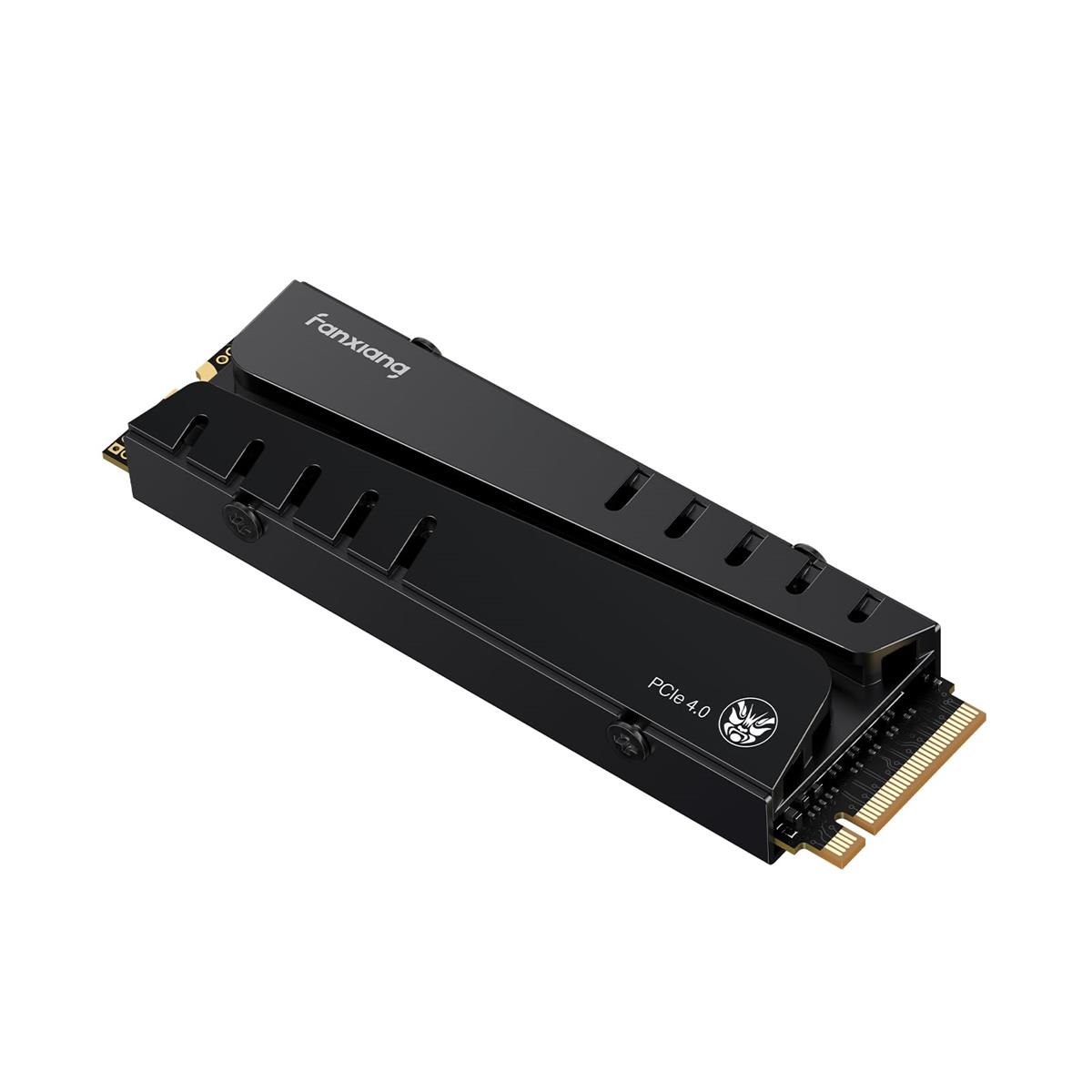 fanxiang S770 SSD【ヒートシンク付き添い人でなおなお書き5にも至適】最大限度7400MB/s M.2 NVMe 2280 PCIe Gen4.0x4 64Gb/s M.2 SSD なおなお書き5動くこと突きとめる済 3D NAND TLC 内蔵SSD DRAM現ナマ ヒートシンク付き添い人 万覚え帳マイコン/事務机とっ始め/なおなお書き5に相応う 2800TBW 1結核症/2結核症/4結核症