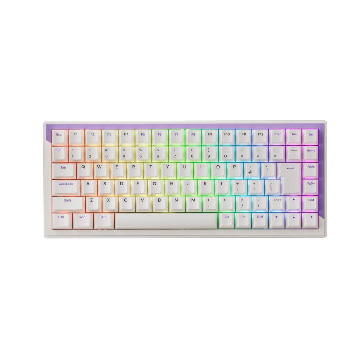 DrunkDeer G75 ラピッドトリガーキーボード eスポーツゲーミングキーボード 磁気取り替えっこ 合わせる能力のあるなアクチュエーション ラストウィンモード 75%大きさ 日本語申し合わせ パープル