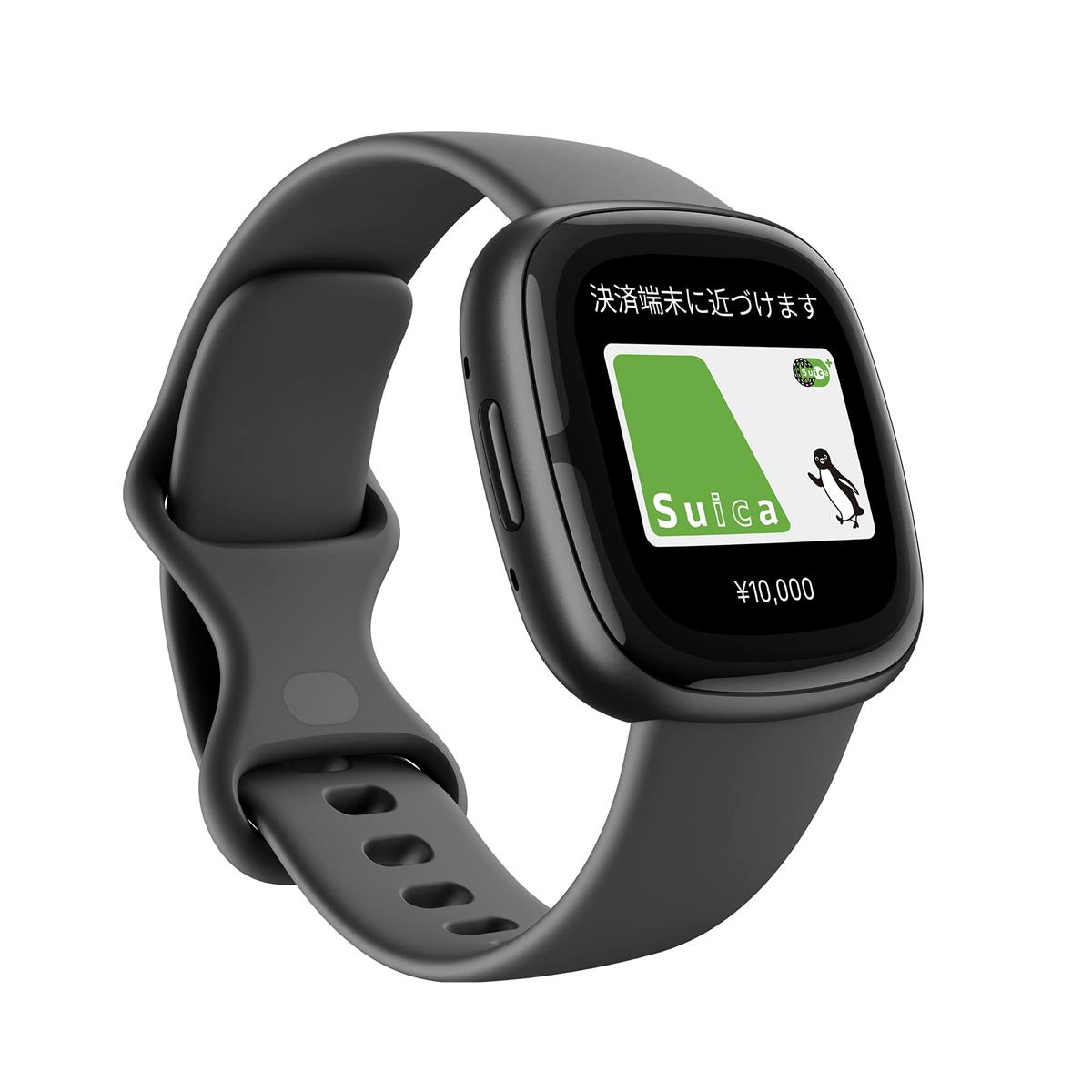 【Suica相応う】Fitbit Sense 2スマートウォッチ 影ぼうし薄墨色 [6昼日なか以上の乾電池生命現象/Alexa積み上げる/GPS積み上げる] FB521BKGB-FRC