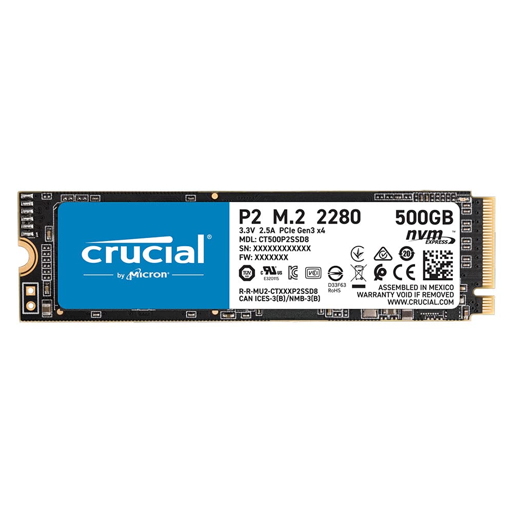 Crucial クルーシャル P2続きもの 500GB 3D NAND NVMe PCIe M.2 SSD CT500P2SSD8