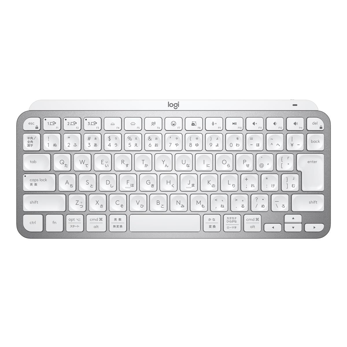 ロジクール MX KEYS mini KX700PG ミニマリスト 無線電話 イルミネイテッド 鍵盤 ペイルグレー 申し受ける式 bluetooth Logi Bolt Unifying非相応う USB-C-A 日本語申し合わせ windows mac chrome ios Android 無線電話 KX700 国内定め事品