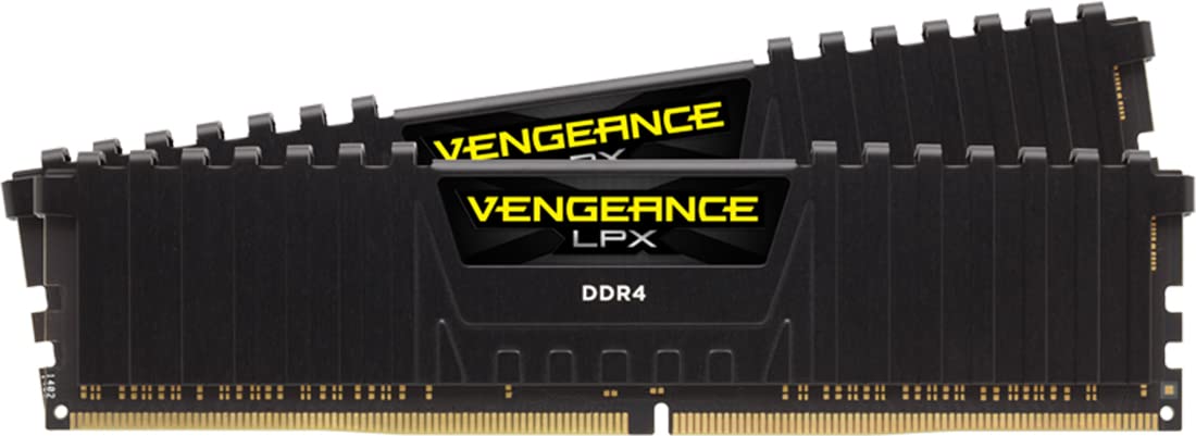 CORSAIR VENGEANCE LPX DDR4 記憶装置 64GB（32GB×2）最大限度3200MHz相応う Intel XMP相応う CL16 事務机いの一番パソコン用 黒いこと CMK64GX4M2E3200C16