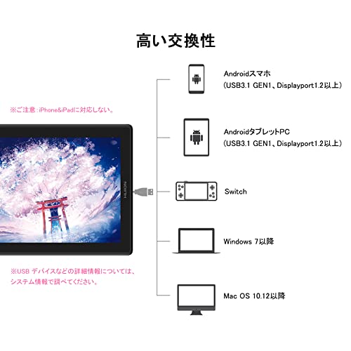 HUION 液タブ 液晶ペンタブレット Kamvas Pro16 (2.5K) 豪華版 15.8