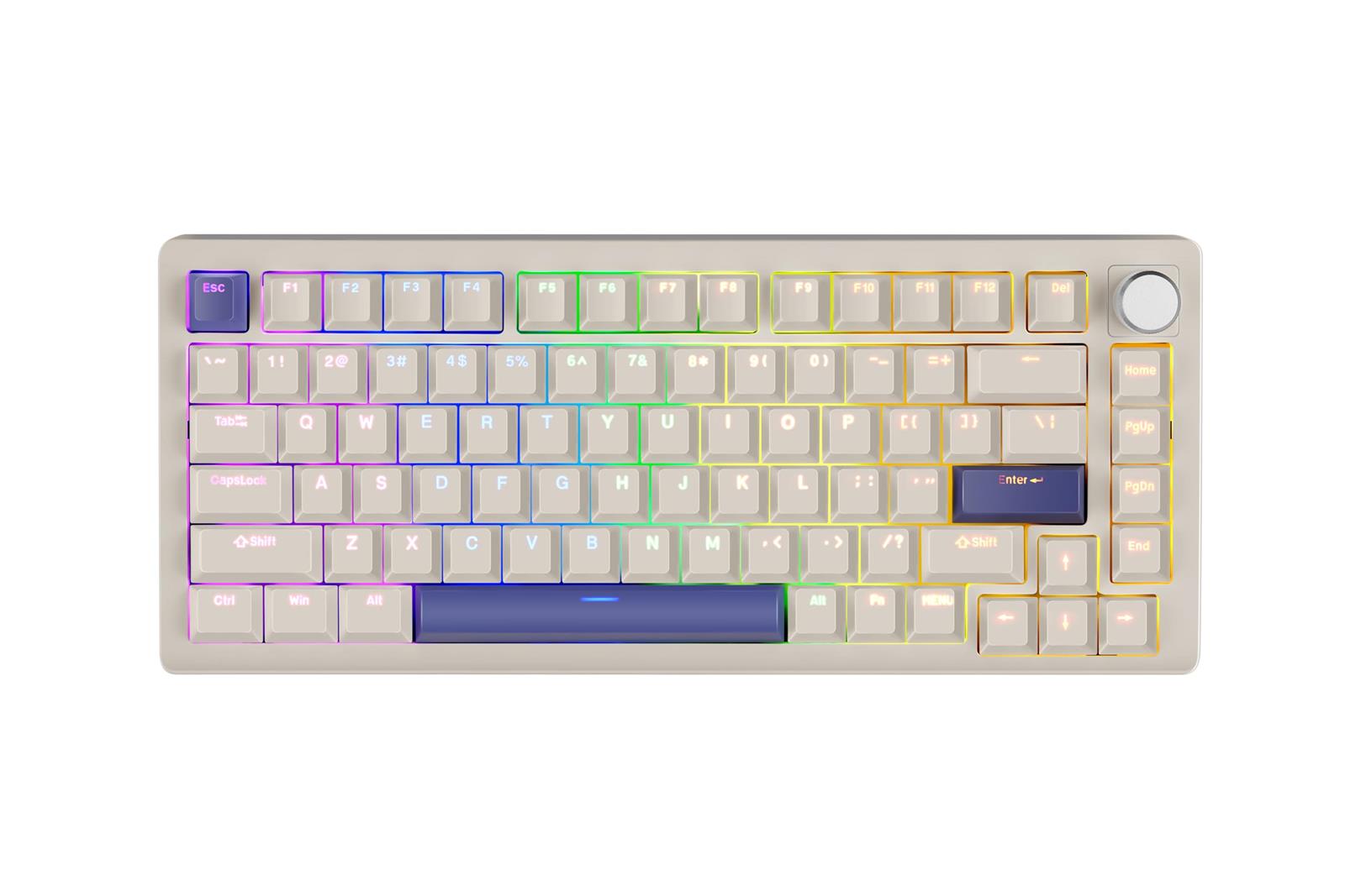 DrunkDeer A75 ラピッド銃の引き金 力学的鍵盤 82足がかり 磁気取り替えっこ RGB 力くらべ用 ノッブ付き添い人 生きすだま押しとどめる パウダーコンパクト 薄墨色