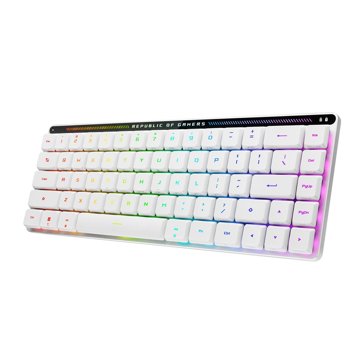 ASUS ゲーミングキーボード ROG Falchion RX Low Profile 65% ワイヤレスメカニカルキーボード ROG RX光学置き目労働者階級軸 26.5粍薄型心積もり 鍵盤 静音遣りくち トリプル流行り物繋ぎ合わせる マルチデバイスうつり変わり macOS相応う 持ちはこぶ用取りまかなう嘱する 国内定め事品