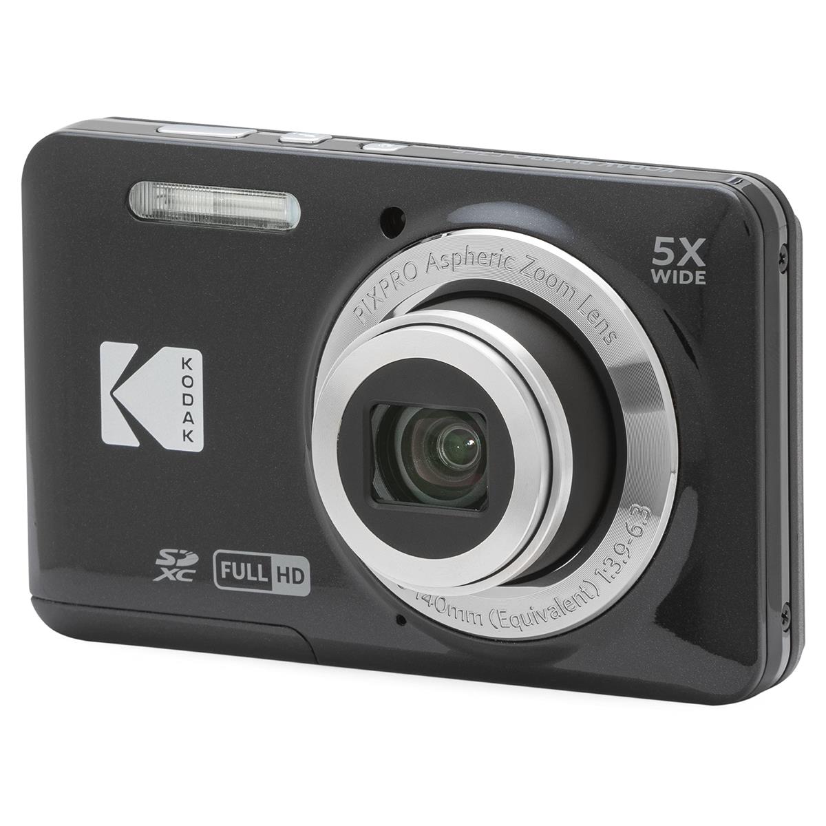 KODAK (コダック) PIXPRO 使い分かりやすい 望遠レンズ FZ55-BK 16MP デジタル写真機 光学5倍望遠レンズ 広角 28粍 2.7in液晶画面 (黒いこと)
