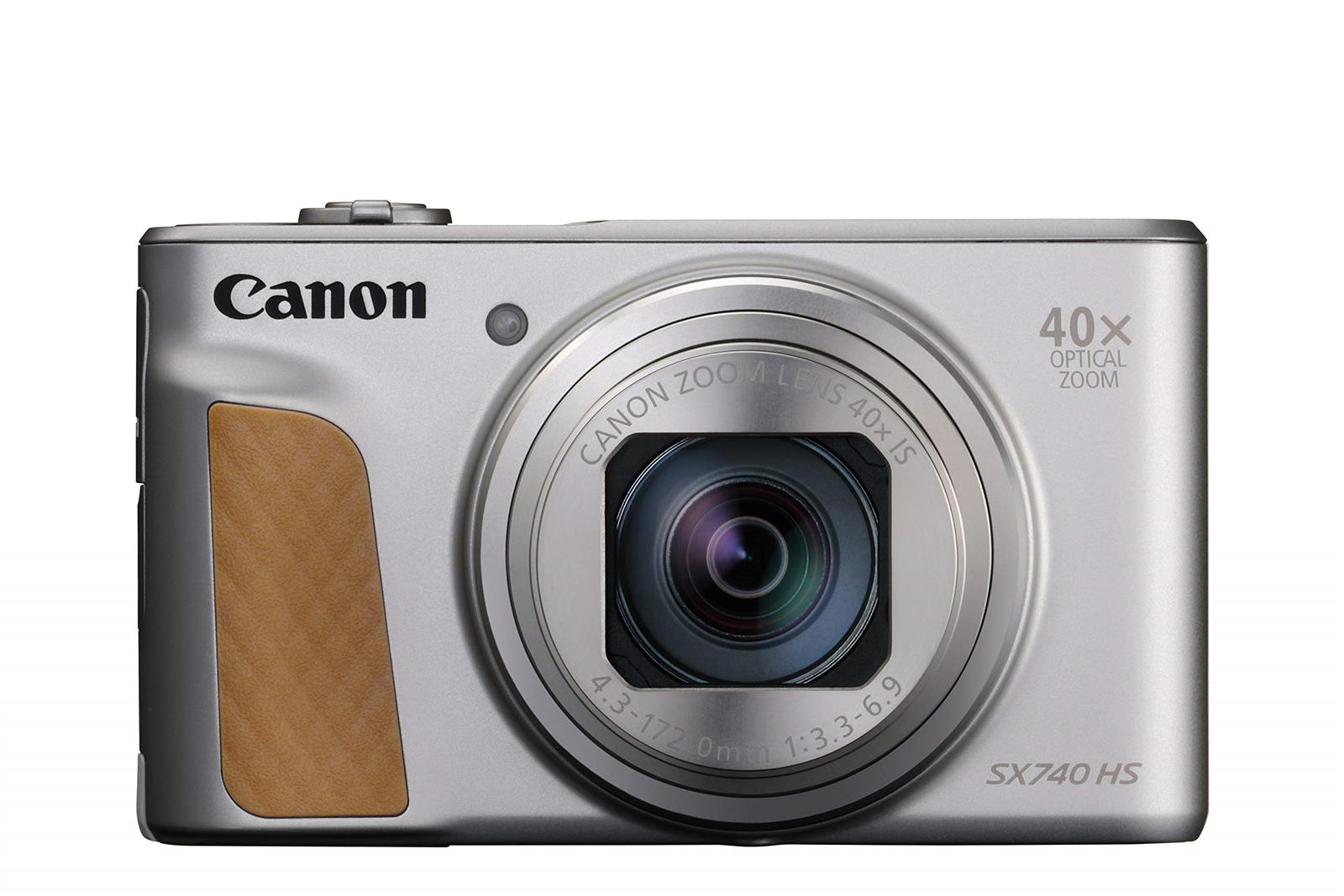 Canon コンパクトデジタルカメラ PowerShot SX740 HS しろがね色 光学40倍望遠レンズ/4K映像/Wi-Fi相応う PSSX740HSSL