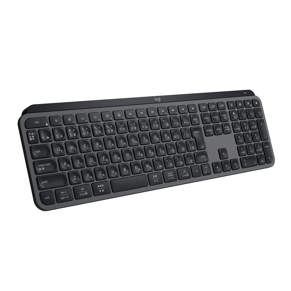 ロジクール MX KEYS S 無線電話 鍵盤 KX800sGR Bluetooth Logi Bolt Unifying非相応う Smart Actions 相応う Windows Mac Chrome Android FLOW Easy-Switch 無線電話 薄型 申し受ける式 黒鉛 国内定め事品