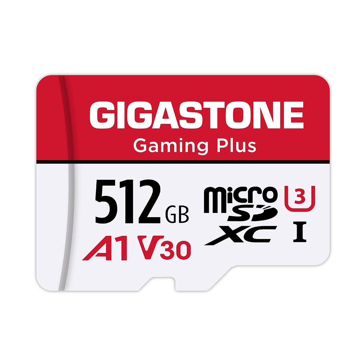 Gigastone マイクロsd歌留多 512GB Nintendo Switch動くこと突きとめる済 100MB/S 弾丸道路, Full 固定ディスク \u0026 4K UHD映像, UHS-I A1 V30 U3 C10 国内置き目品