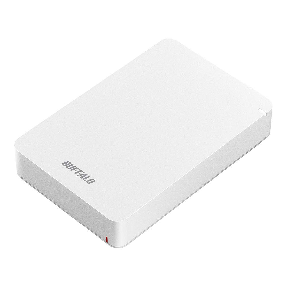 緩衝装置置き目 BUFFALO USB3.1(Gen.1)相応う 耐衝撃携帯型HDD 5肺結核 白いこと 固定ディスク-PGF5.0U3-GWHA