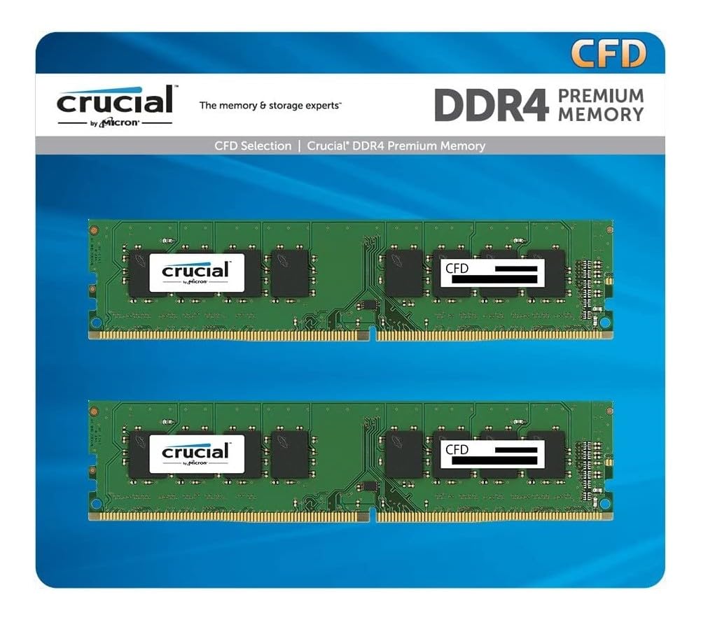 Crucial(クルーシャル) CFD売りわたす Crucial by Micron 事務机いの一番パソコン用記憶装置 DDR4-3200 (2933・2666相応う) (パソコン4-25600) 16GB×2枚 288pin DIMM W4U3200コマーシャル-16GQ