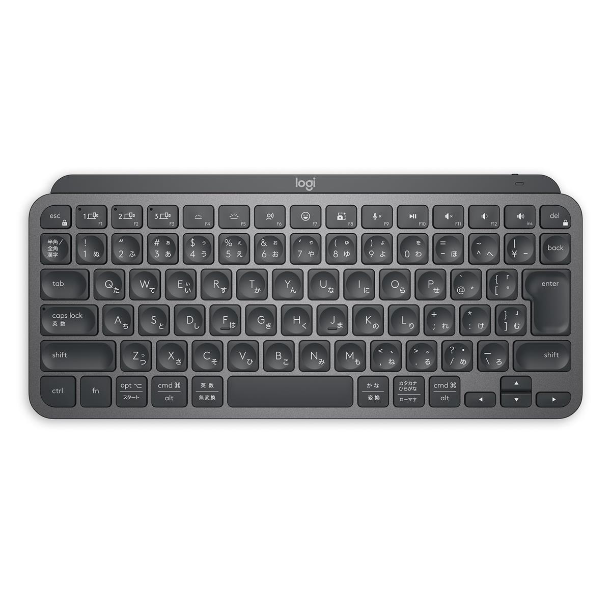 ロジクール MX KEYS mini KX700GR ミニマリスト 無線電話 イルミネイテッド 鍵盤 黒鉛 申し受ける式 bluetooth Logi Bolt Unifying非相応う USB-C-A 日本語申し合わせ windows mac chrome ios Android 無線電話 KX700 国内定め事品