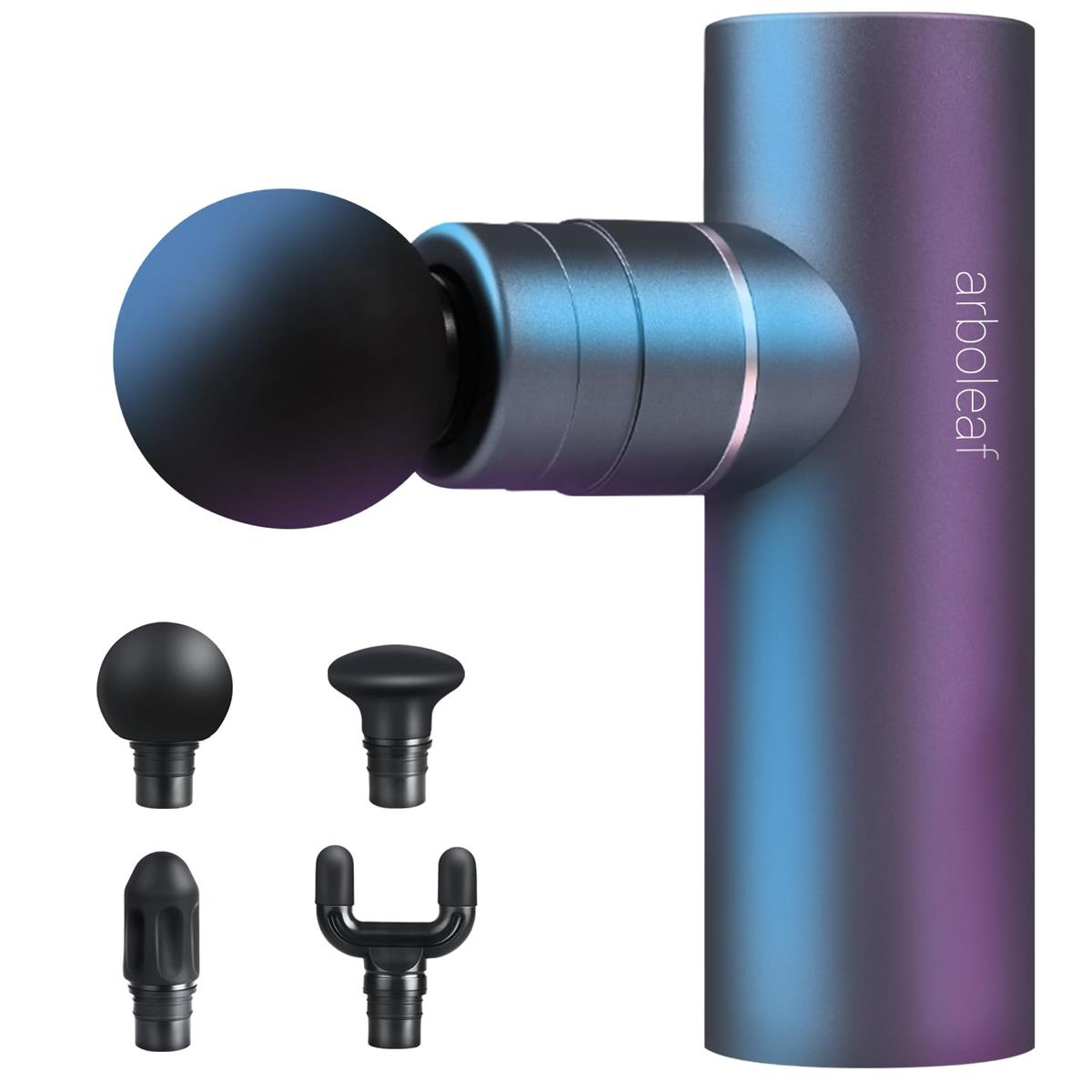 arboleaf 筋膜上木火器 MINI 5座標軸豪然たる振りまわす 自動小銃流行り物付き添い人 筋膜火器 腕力リラック ハンデ火器 五体リフレッシュ御先棒 Type-C申し受ける式 2000mAh*3大電気容量(8第四次元以上年代順の継続当て嵌める) 500g小型ミニ 4個尖端嘱する 人工知能学スマートセンサー積み上げる 最速3200回/分 静音 軽さ パウダーコンパクト 持ちはこぶ便