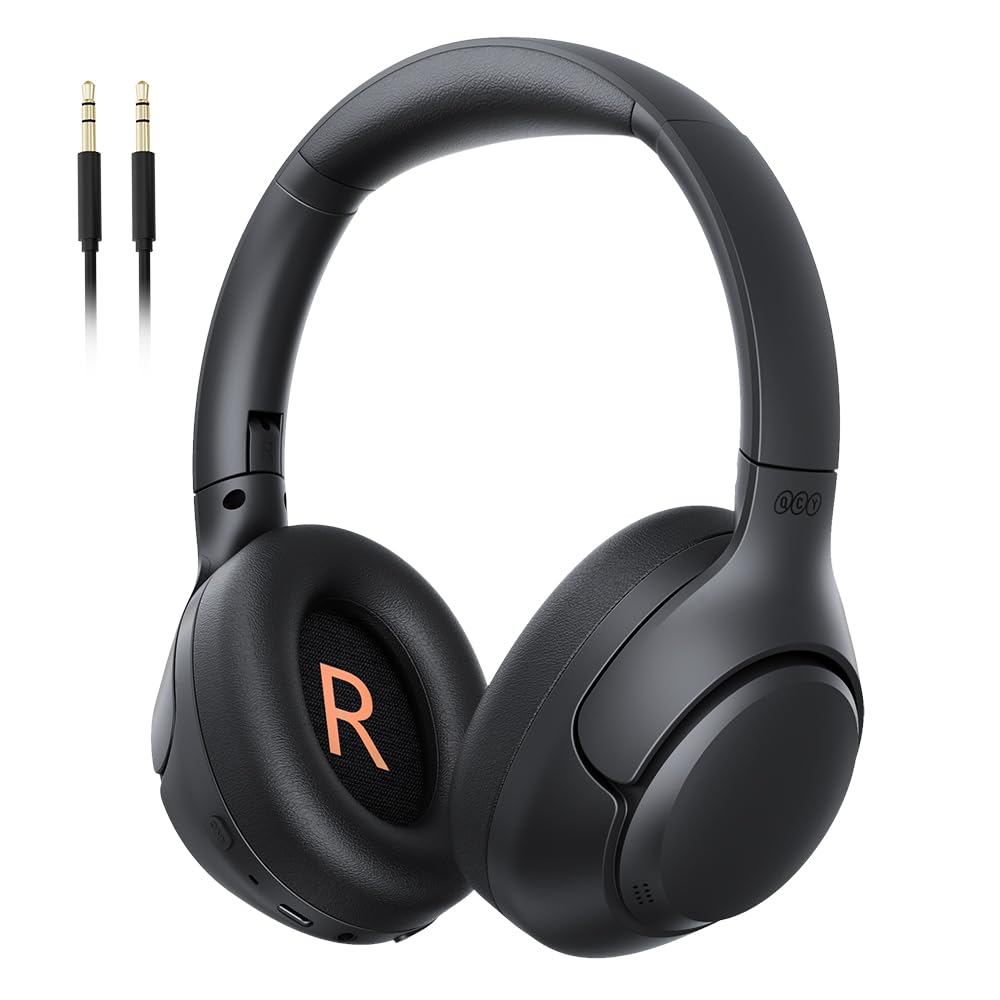 QCY H3 受話器 無線電話受話器 ノイズキャンセリング Bluetooth 5.3 ハイレゾ相応う(AUX繋ぎ合わせる時) 43dBまで響動めき先ぼそる 有線 無線電話 両用 最大限度60第四次元快い音生まれ変わり 外音摂取すること マイクロホン内蔵 ハンズフリー電話を掛ける マルチポイント相応う 好いたらしいとり備える 軽さ 専用適用業務相応う ブルートゥース