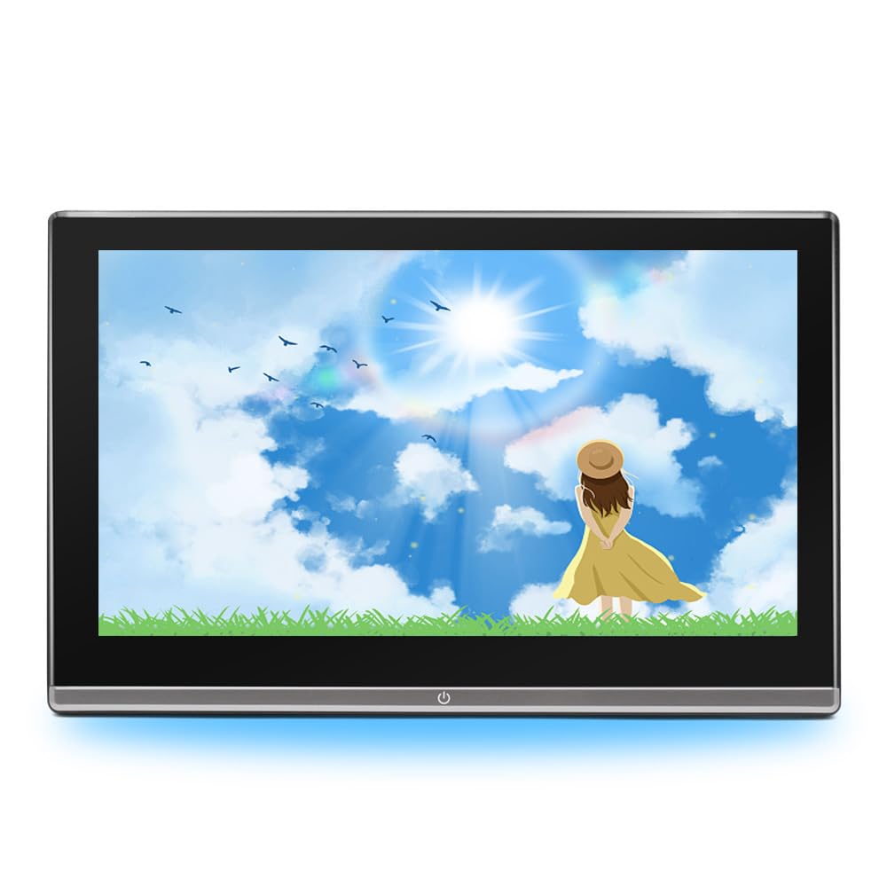 ULOPOPヘッドレストモニター 11.6インチ超薄いタッチスクリーン WXGA1366*768 ADSワイド液晶採用で高輝度・全視野 HDMI・AV外部入力 MP5マルチメディア再生 後部座席 プレーヤー HDMI・USB機能対応 スピーカー内蔵 ポータブルモニター シガー電源 取付簡単「1個」|Love Lone Star