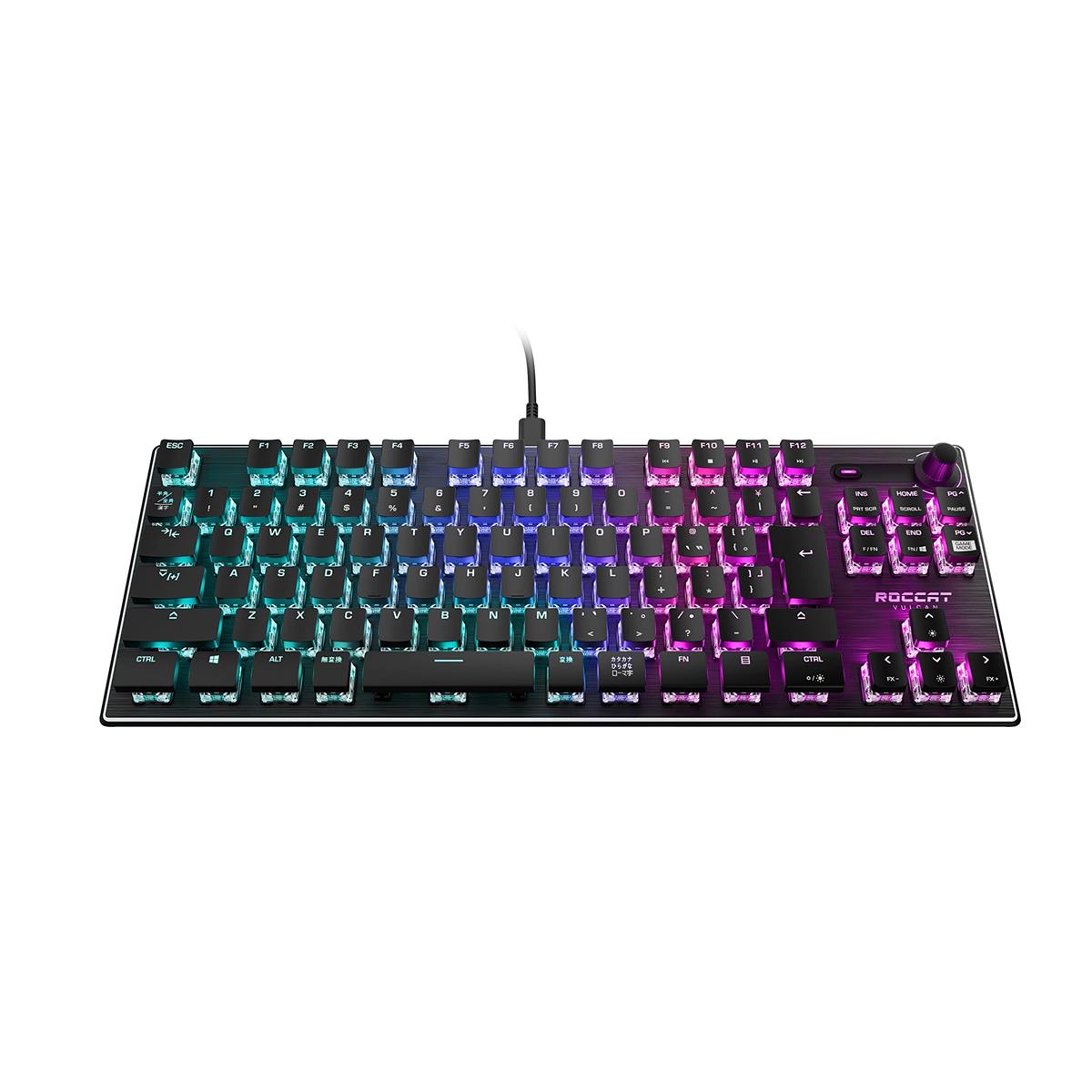 ROCCAT Vulcan TKL パウダーコンパクト力学的 RGB USB ゲーミングキーボード JP 日本語申し合わせひな形 静音 直線的(赤軸好いかげんに) テンキー受け答え 国内定め事品 ＦＲＧひな形 ROC-12-285