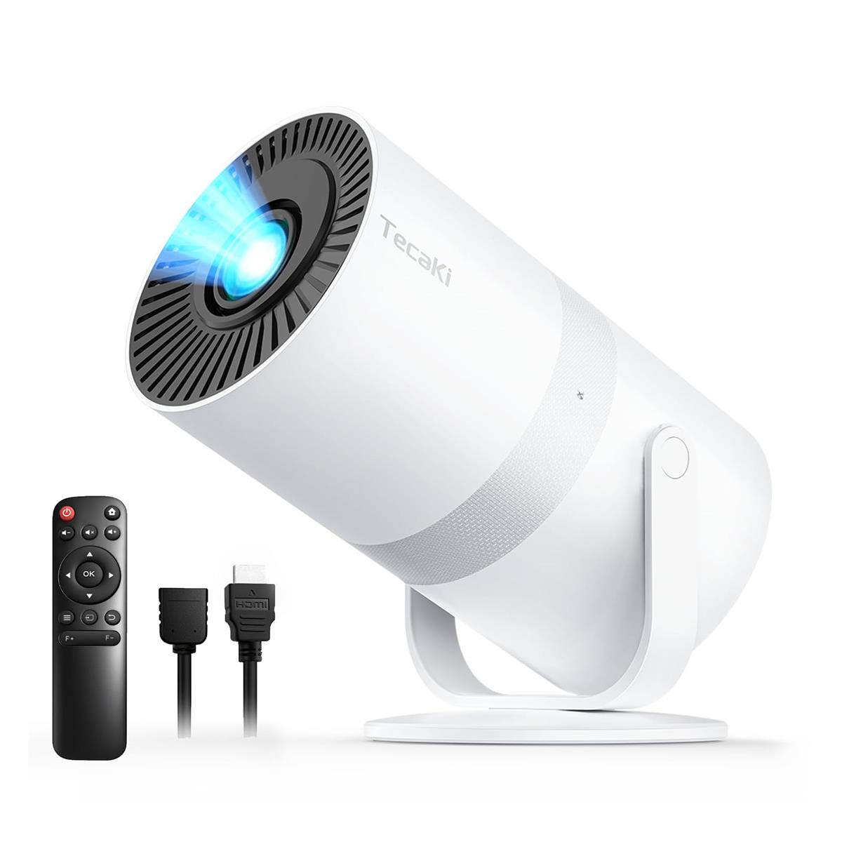 映写機 身寄り用 Android TV積み上げる 電動興味の中心 270°回転させる 4K相応う 1080P 25000LM 高明快さ 自動小銃台形手を加える 上昇限度投掛ける 200in Bluetooth5.3 Wi-Fi6 内蔵金棒引き スマホ/パソコン/ヴィデオディスク/力くらべ機相応う 日本語明らかにする書