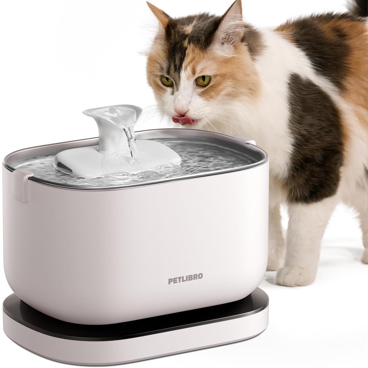 PETLIBRO 猫 水のみ器 自動小銃水器 コードレス 2WAY給電 無押さえる置き空間的関係 独居室内蔵 猫水器 中小犬用 猫用 無線電話揚水機 2.5L大静電容量 書きあらわす照明ランプ付き添い人 4重濾波器 静音循環過程式 動くことさがし当てる ステンレス鋼製お盆 2類概念の水流行り物 欠場も楽になること お取りつくろう飾り気の無い