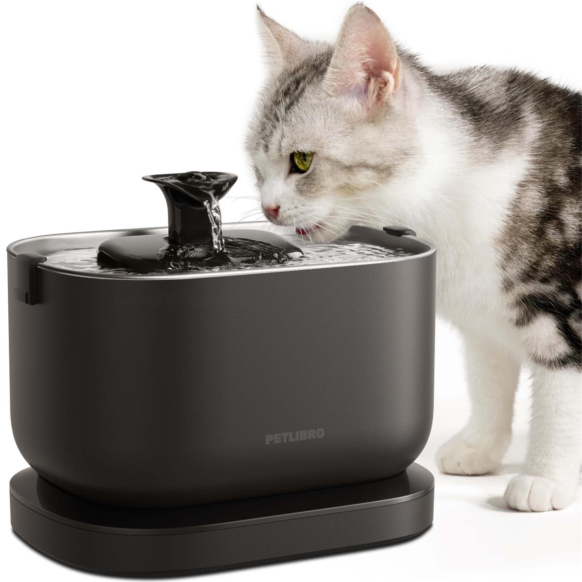 PETLIBRO 水のみ器 水器 自動小銃 コードレス 無線電話揚水機 2.5L大静電容量 2WAY給電 独居室内蔵 無押さえる置き空間的関係 書きあらわす照明ランプ付き添い人 4重濾波器 静音循環過程式 動くことさがし当てる ステンレス鋼製お盆 2類概念水流行り物 お取りつくろう飾り気の無い 中小犬 猫用