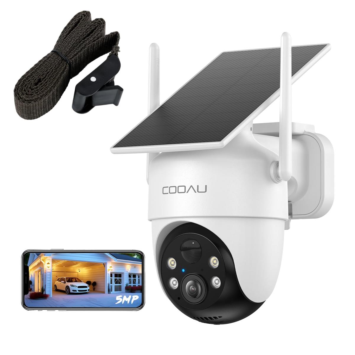 防犯カメラ 屋外 ソーラー 500万画素 完全ワイヤレス 360度監視 AI人体検知 パンチルト WiFi対応 配線不要 屋外監視カメラ｜Love Lone Star