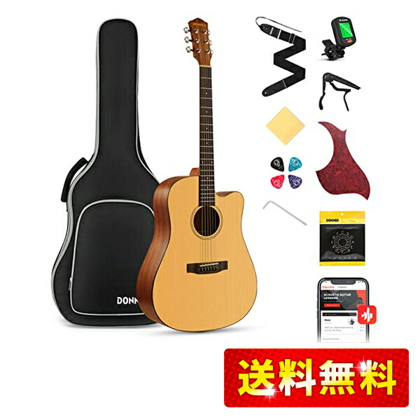 ドナー　アコースティックギター DONNER DAG-1S Amazon.com: Donner Acoustic Guitar for Beginner Adult Full
