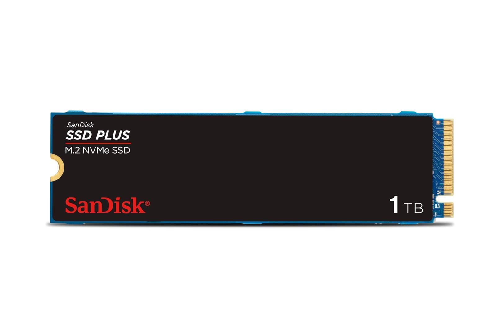 SanDisk SSD Plus 1肺結核 M.2 2280 PCIe Gen3 NVMe SSD 最大限度3200MB/秒の読み込むす早さ