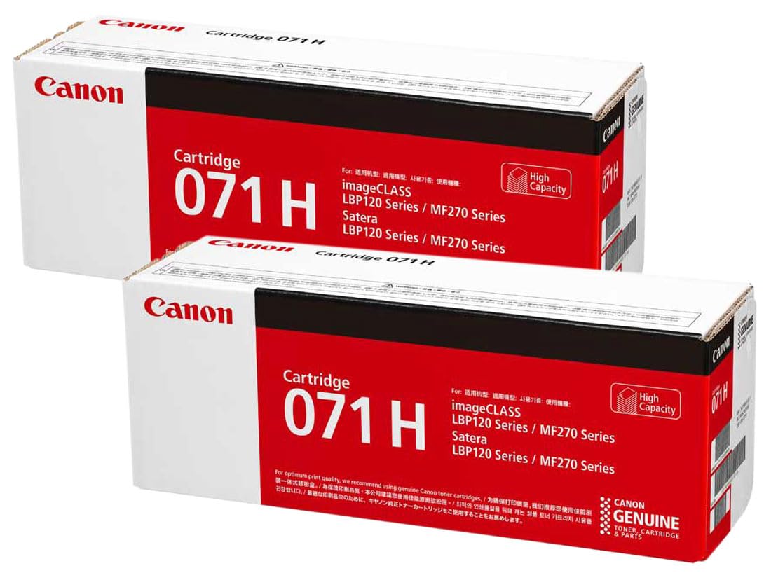 CANON 完全無欠品 トナーカートリッジ071H CRG-071H 2本仕掛ける LBP121 LBP122 MF273dw MF272dw 相応う