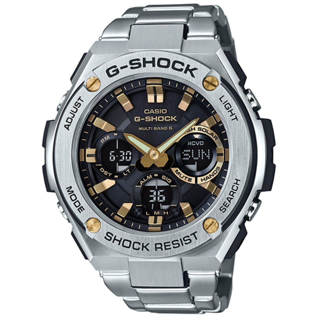 【P3倍 6/4 20時～6/7 24時】カシオ CASIO ウオッチ メンズ G-SHOCK G-STEEL Gぼうぜん自失 Gスチール写真 GST-W110D-1A9JF
