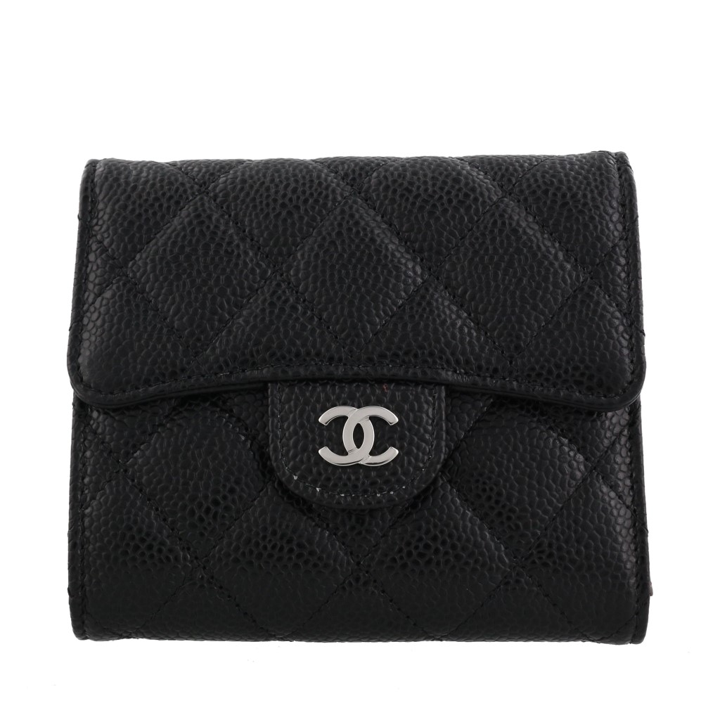 美品　CHANEL ボーイシャネル　ラムスキン　Wホック　三つ折り財布 レア極美品です⭐️CHANEL シャネル】 ボーイシャネル 三つ折り