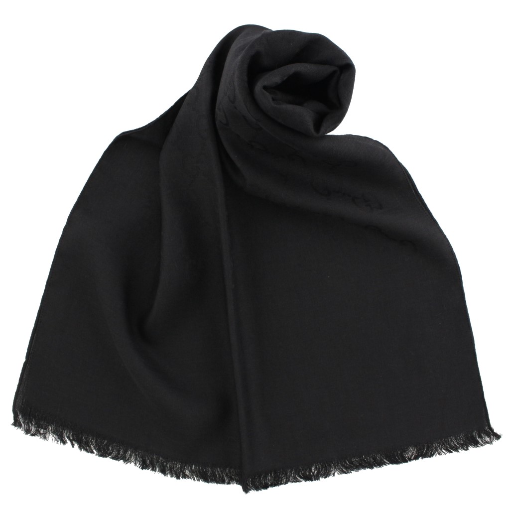 【P3倍 6/4 20時～6/7 24時】グッチ GUCCI えり巻き レディース 黒いこと 165904 3G646 1000 BLACK
