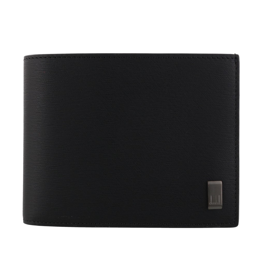 ダン吸血鬼 dunhill 二つ折り紙入れ メンズ 黒いこと DU19F2F32SG001R BLACK