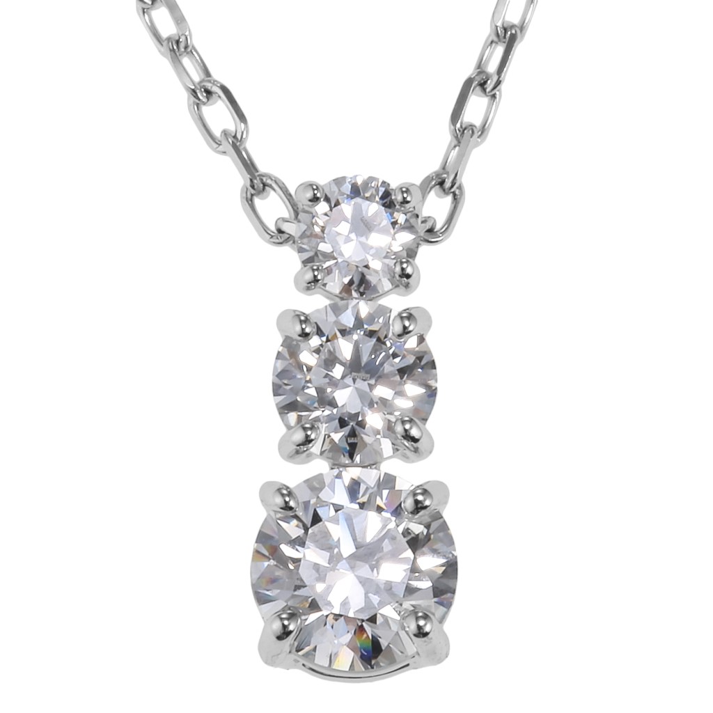 Swarovski ダブルリング ネックレス 正規品】スワロフスキー ダブルリングネックレス - メルカリ