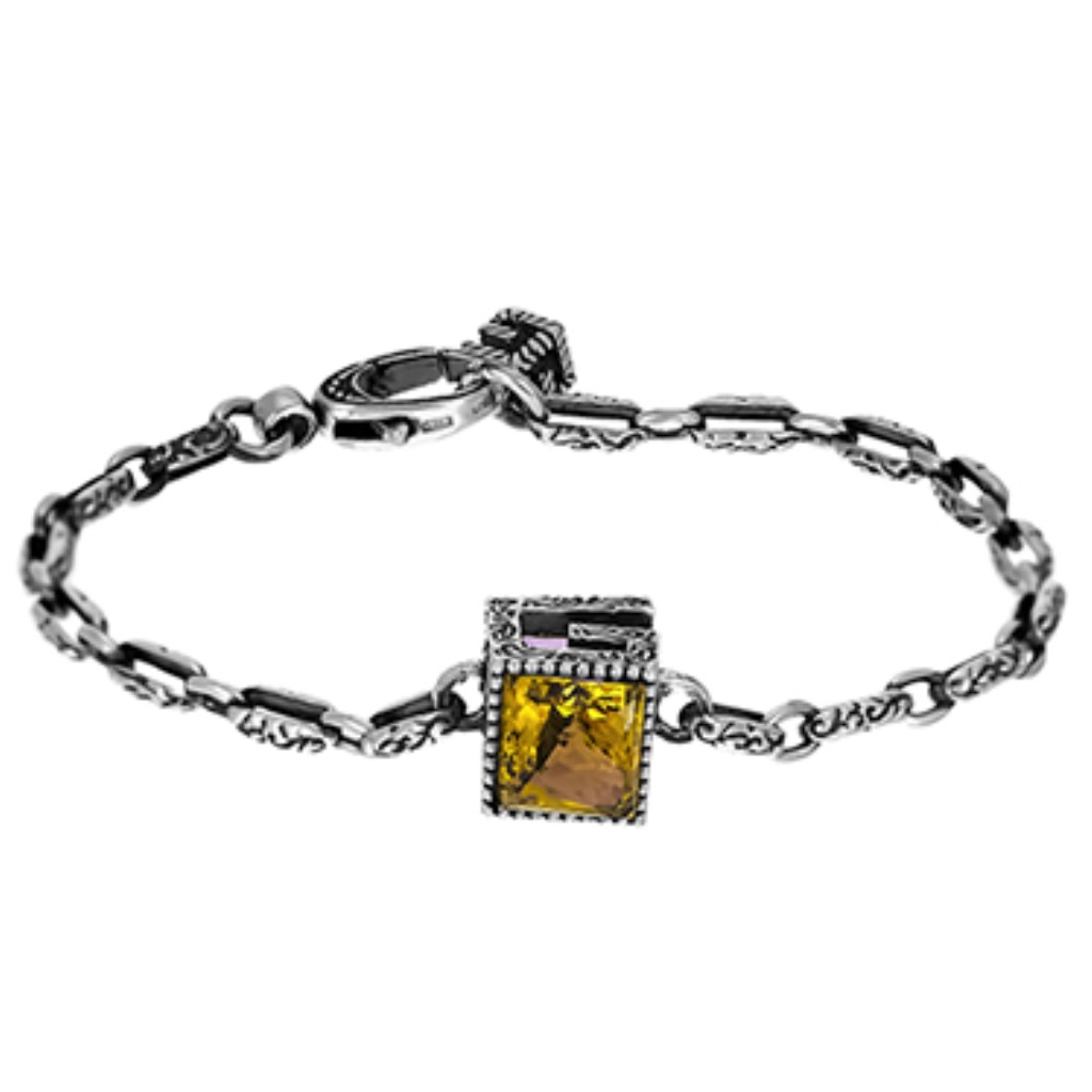 訳あり商品 ブレスレット 5508 16cm Gucci メンズ ブレスレット グッチ J7863 クロームシルバー 8192 Dgb Gov Bf