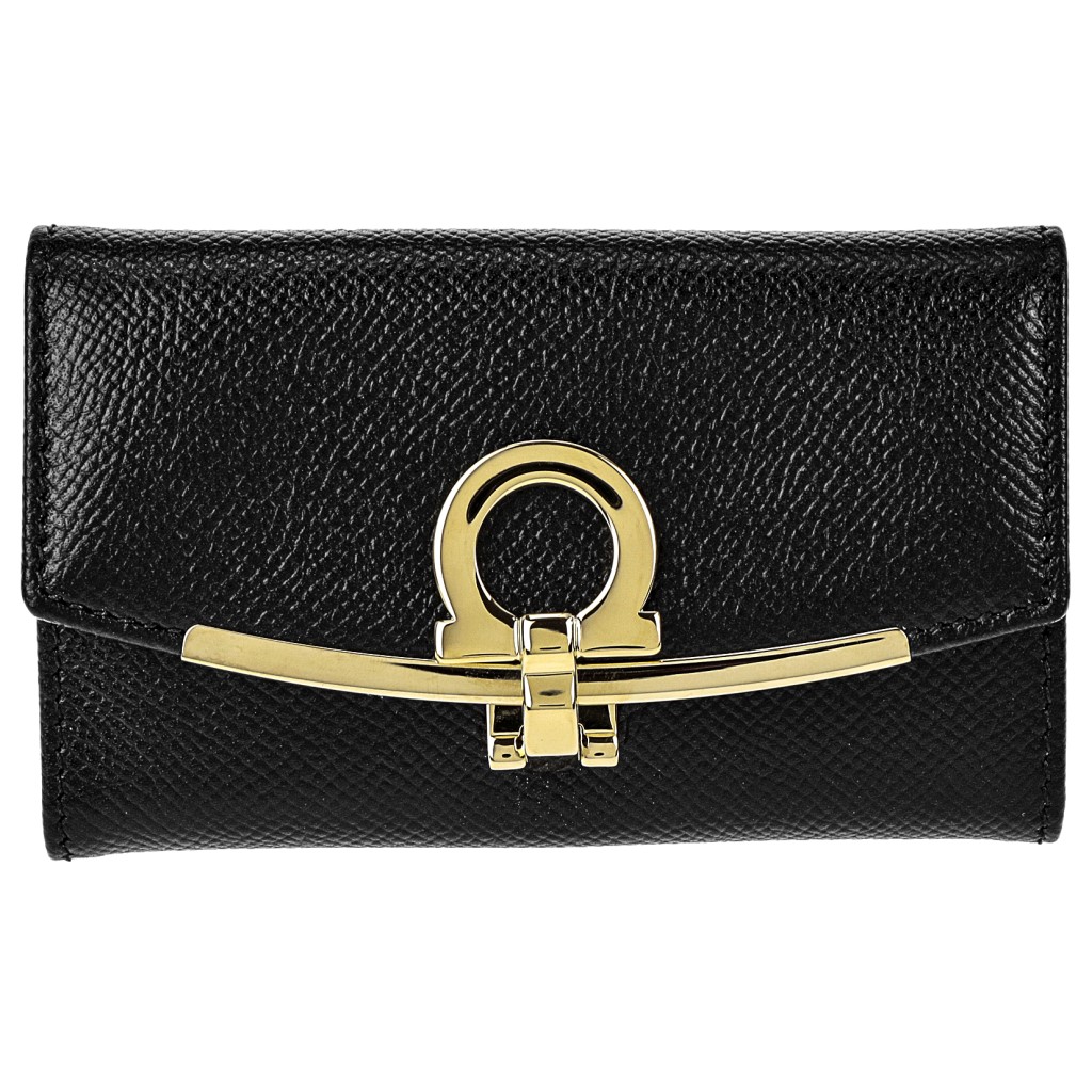 ✨未使用に近い・箱付き✨　Ferragamo キーケース　ガンチーニクロジャー ✨新品未使用・箱付き✨ Ferragamo ミニ財布 ガンチーニ