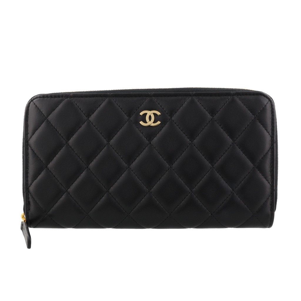 CHANEL 難あり、二つ折り財布 黒 レザー長財布 楽天市場】【新品】シャネル CHANEL 長財布 ラウンドファスナー