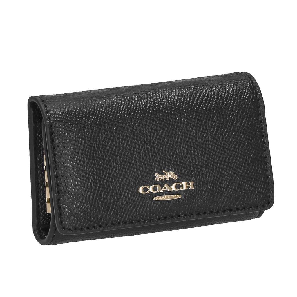 【在庫処分】新品 コーチ coach キーケース ブラック レザー ☆新作☆ COACH キーケース 新品 ブラック コーチ レザー メンズ