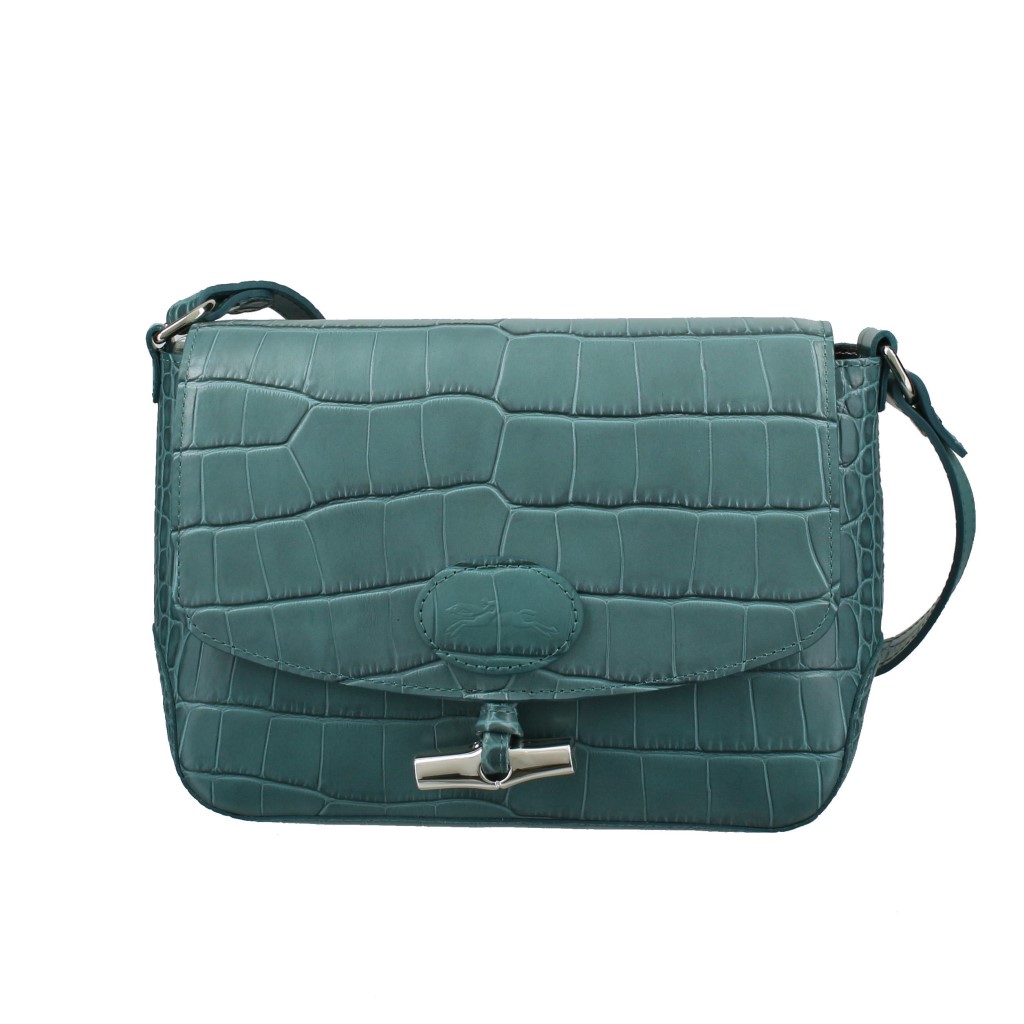 Longchamp ロンシャン ショルダーバッグ レディース Roseau Croco 79 924 323 Jade Psicologosancora Es