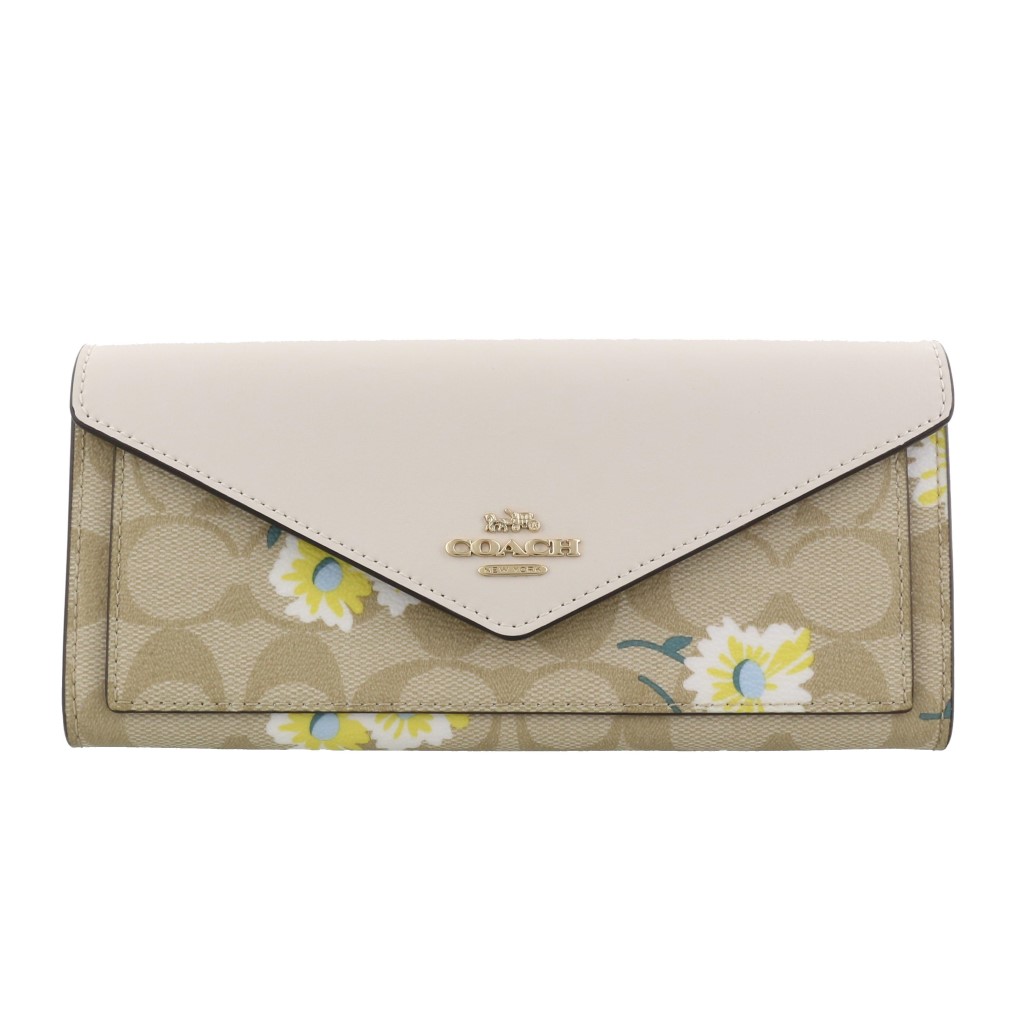 Coach Outlet コーチ アウトレット 長財布 レディース ライト カーキ チョーク マルチ C3721 Imotv Fmcholollan Org Mx