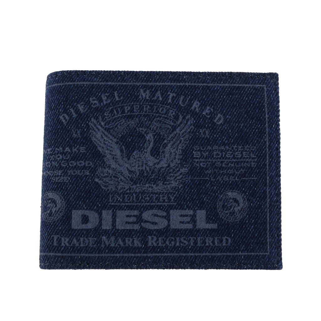 Diesel ディーゼル 二つ折り財布 メンズ デニム X P1730 H8457 Mediumbl Denim Psicologosancora Es