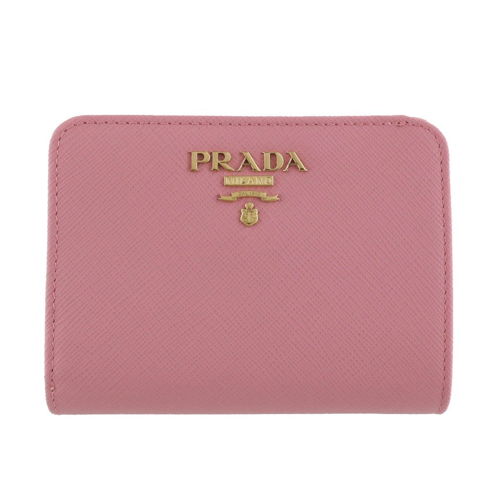 プラダ （PRADA） サフィアーノ メタルロゴ コンパクト 二つ折り 財布