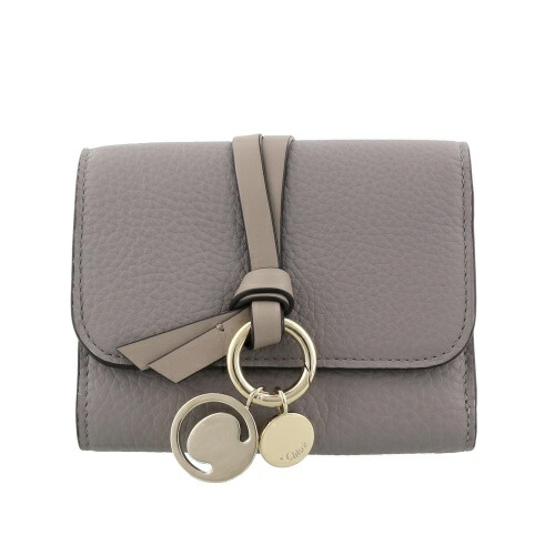 【P5倍 6/4 20時～6/7 24時】クロエ Chloe 三つ折り金入れ レディース 薄墨色 CHC21WP945 F57 053 CASHMERE GREY