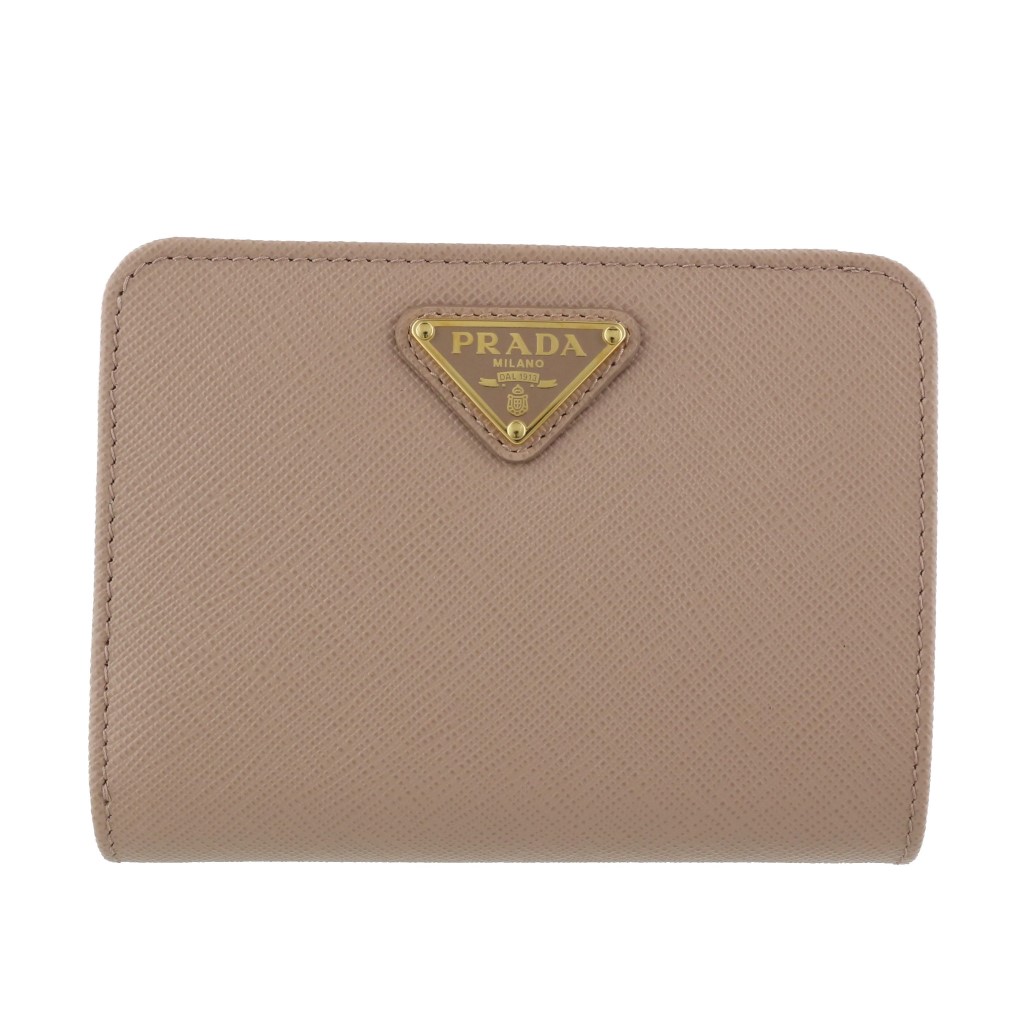 楽天市場】PRADA プラダ Saffiano Leather Bi-Fold Wallet 二つ折り