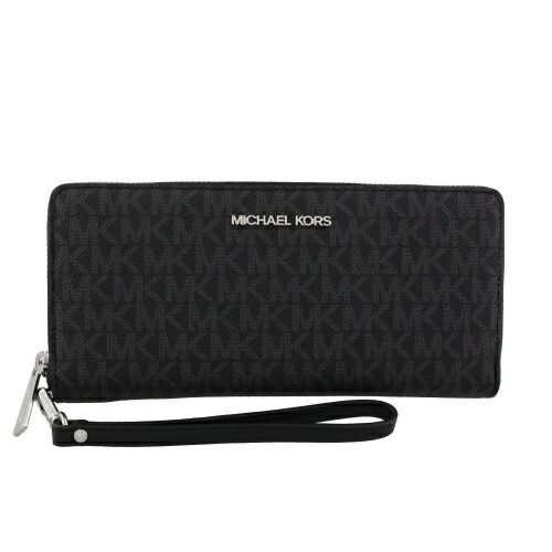 【P10倍 6/4 20時～6/7 24時】マイケル教育課程 MICHAEL KORS 長銭入れ レディース 黒いこと 35H8STVT3B BLACK