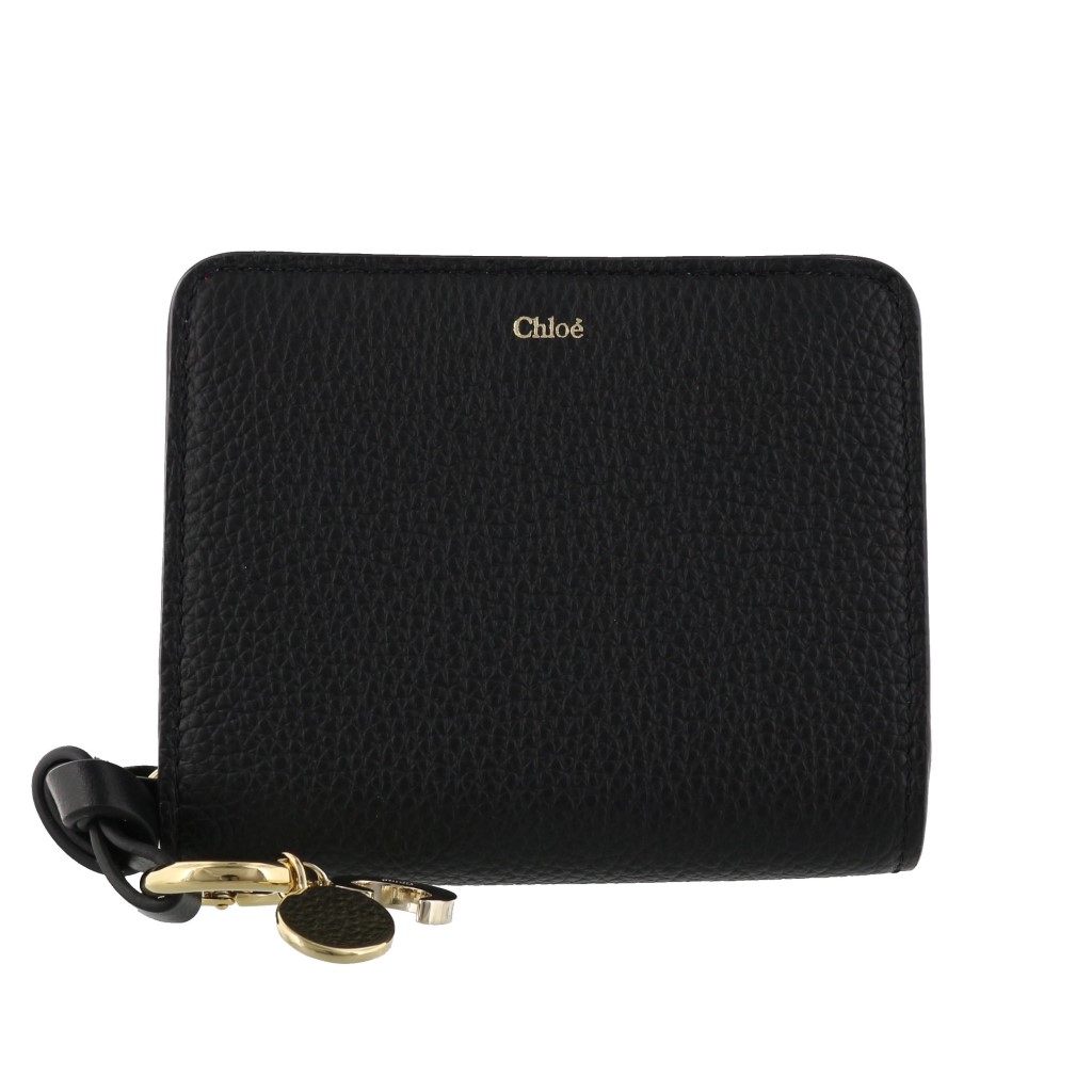 Chloé 二つ折り財布 黒 レザー Chloé 黒 レザー 二つ折り財布 - メルカリ