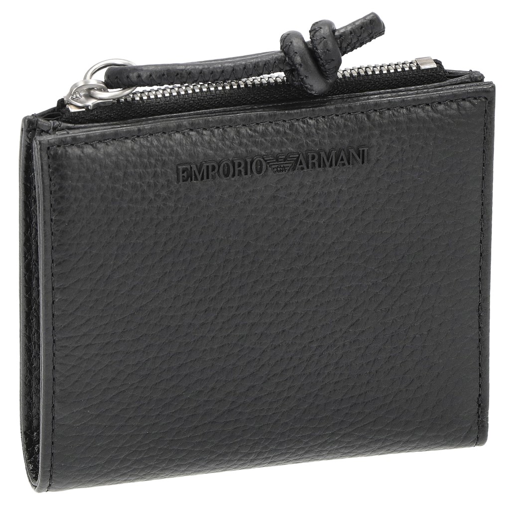 EMPORIO ARMANI 折りたたみ財布 財布】エンポリオアルマーニ 二つ折財布 イーグルスタンプ
