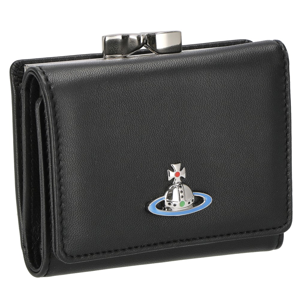 【送料込み】 Vivienne Westwood 三つ折り財布 がま口財布 ヴィヴィアンウエストウッド 三つ折り財布 コンパクト財布